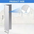 thumbnail image 3 of Aluminum Garage Door Seal Guards - 4Pcs Shape Aluminum Baffle With Double - Sided Tape, For Indoor Outdoor Door Wall Sealing Devices, Garage Door Seal Kits, 3 of 5
