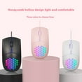 thumbnail image 2 of CIYISON Color Illuminated Honeycomb Gaming Mouse DPI1600 Adjustment Rechargeable Battery And Type C Charging For PC Laptop, 2 of 7