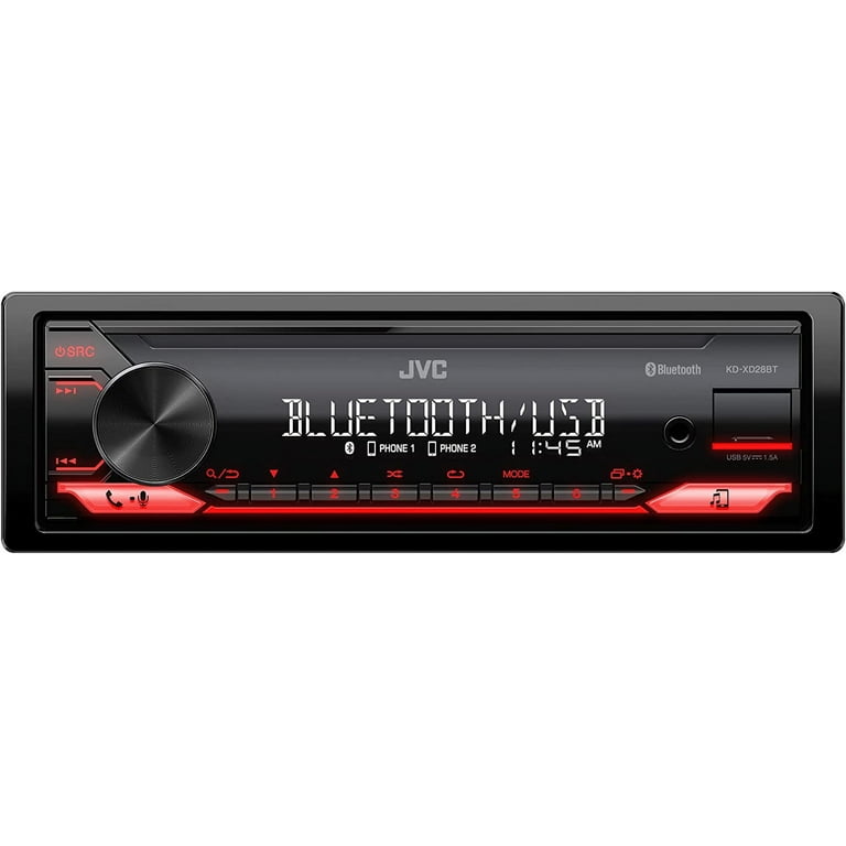 JVC KD-XD28BT Bluetooth Car Stereo w/USB Port ? AM/FM Radio, MP3
