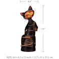thumbnail image 2 of Porte-bouteille de Vin pour Chat Sculpture en Métal, 2 of 4