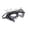 B004- Gray, variant on Half Face Mask for Masquerade Party, Black Eye Mask with Glittering Crystals, Masquerade Mask for Women, Birthday Gift for Women at Halloween Events