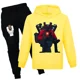 thumbnail image 3 of Juego SKIBIDI TOILET Ropa para niños Sudadera con capucha informal + Pantalones Conjunto de 2 piezas Ropa deportiva para niñas Chándal para bebés Ropa para niños, 3 of 5