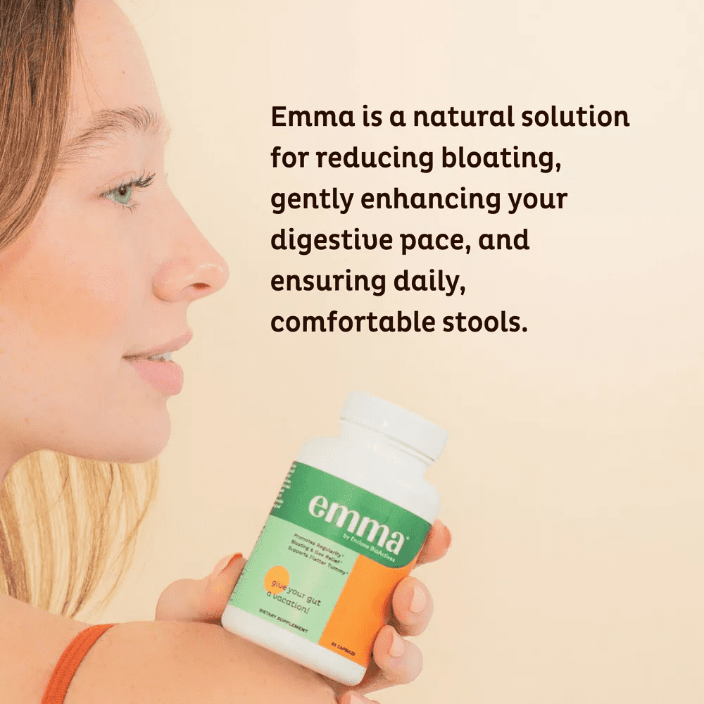 Emma Relief Gut Health - Gas And Bloating Relief, Constipation, Leaky Gut Repair -30 capsules
