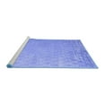 thumbnail image 2 of Ahgly Company Machine Washable Indoor Round Oriental Blue Industrial Area Rugs, 4' Round, 2 of 4