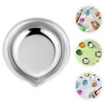 thumbnail image 4 of Shisuyan Plateau de Peinture Métal Argent 6 Pcs 2 Po Rond Acier Inoxydable, 4 of 8