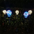 thumbnail image 6 of Solar Outdoor Lights - Crystal Cracked Glass LED Solar Garden Globe Lights, Color-Changing Solar Stake Ball Light Auto On/Off, Solar Pathway Lights for Landscape Patio Yard Halloween Decoration, 6 of 8