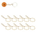 thumbnail image 4 of Key Chain Eye Screw, Key Ring Excellent Metal Material Slick   For Love Gift For Fashion Accessories For Girlfriend Gift For Girls Accessories  Black,Gold, 4 of 8