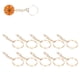 thumbnail image 5 of 10 Piezas de Llaveros Llaveros de aleación Llaveros con Cadena Llaveros de Metal Portátiles Perno de Ojo Accesorios Colgantes de Joyería ANGGREK  Otros, 5 of 8