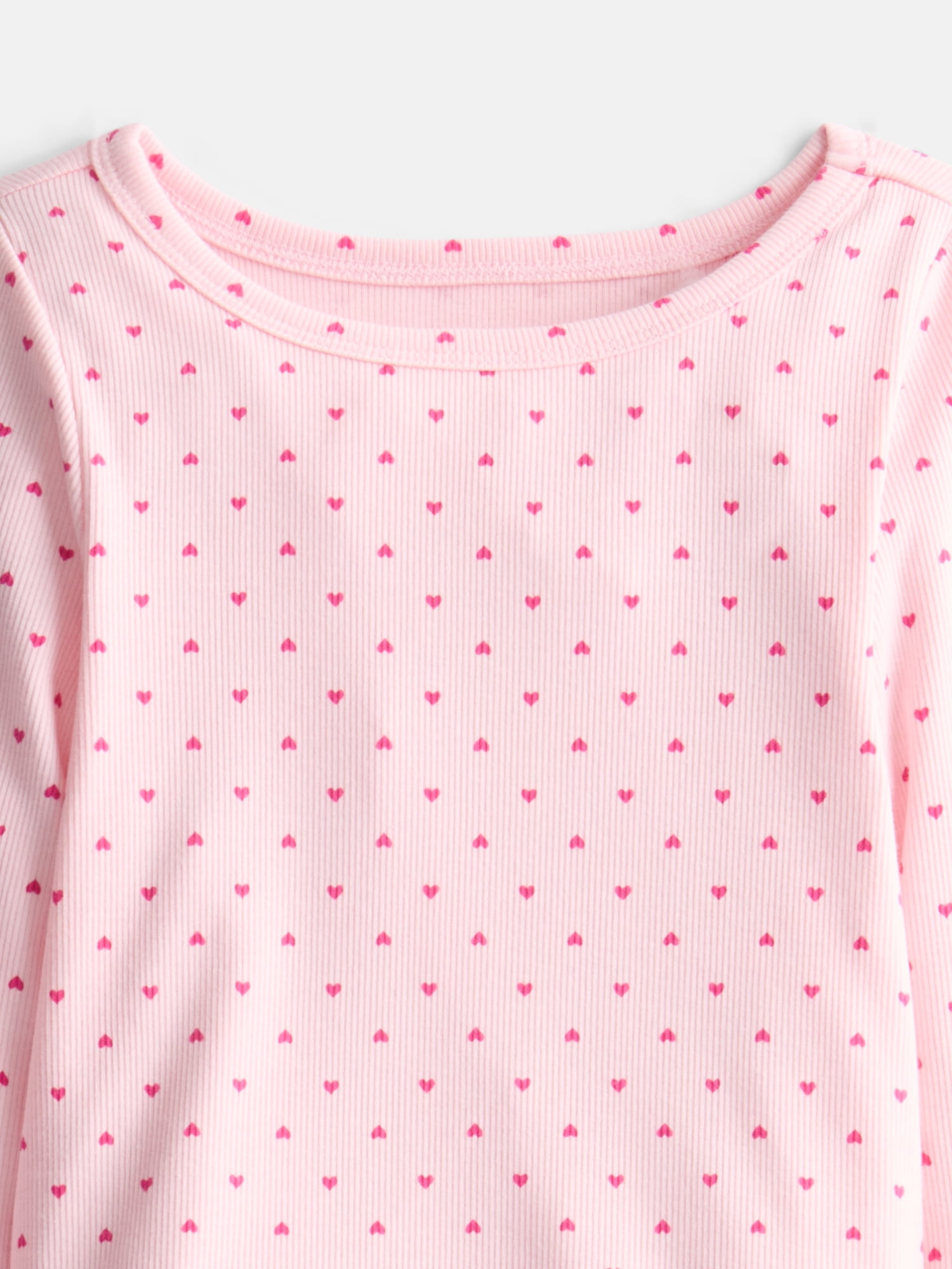 Wonder Nation Girls Lettuce Edge Tee with Long Sleeves, Sizes 4-18 & Plus