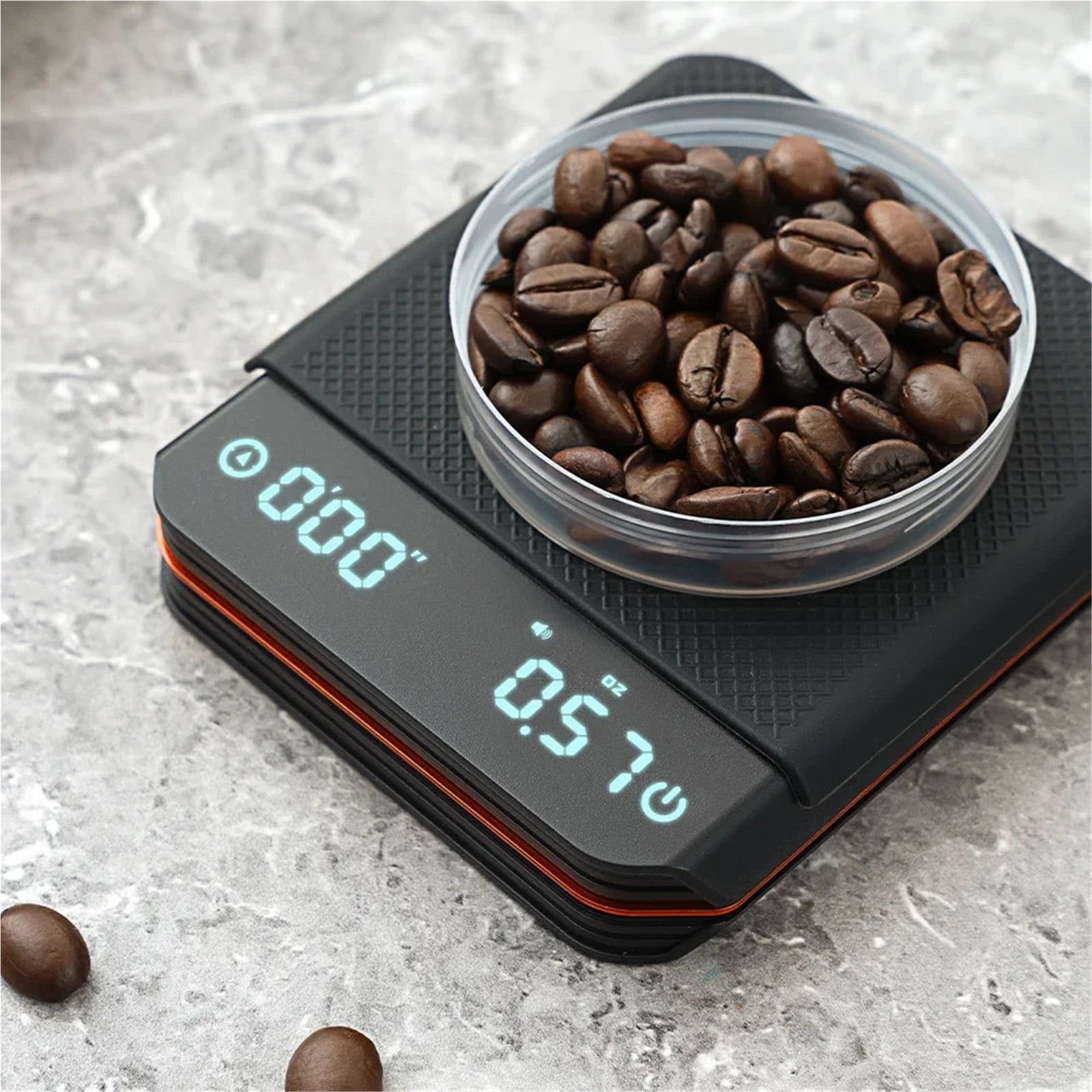 Portable Digital Coffee Scale 2kg/0.1g Precision LED Kitchen Scale For Hand Pour Coffee ,Easy to Operate