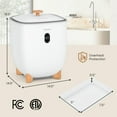thumbnail image 5 of Barara King 20L Towel Warmer Bucket with PTC Air Heater for Rapid and Even Heating-White, 5 of 9