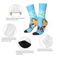 thumbnail image 3 of Silaia Bluey Print Adult Socks, Athletic Socks, Mens and Womens Crew Cushion Socks,Work Athletic Running Socks,Casual Breathable Socks, 3 of 6