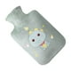 thumbnail image 1 of Bonita bolsa de agua caliente de peluche a prueba de fugas, compresa caliente, regalo, calentador de cama para hombros Verde 500ml, 1 of 9