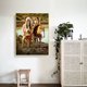 thumbnail image 4 of Cuadros Decorativos 5D DIY diamante pintura indios completo redondo taladro mosaico imagen Kit decoración de pared Tmvgtek embutido en tela, 4 of 9