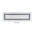 thumbnail image 3 of Better Trends 100% Cotton Bathroom Runner Rug Extra Soft Water Absorbent Reversible Machine Washable Mat for Bathroom Floor, Laundry Room 20" x 60" Hotel Collection - White/Gray, 3 of 5