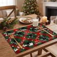 thumbnail image 5 of Christmas Plaid Placemats ,Merry Christmas Buffalo Plaid Fabric Table Mats, Farmhouse Heat Resistant Dining Table Place Mats for Holiday Xmas Party, 5 of 6