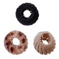 thumbnail image 1 of 2 12 Bean Sand FlockingLazy Bird's Nest Plate Horquilla Elegante estilo coreano Tocado Cabeza de bola Clip Cola de caballo, 1 of 4