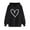 Black, variant on Womens Hoodies Zip Up ZVAVZ Hoodies for Women Zip Up Women's Heart Graphic Print Sweatshirt Long Sleeve Drawstring Hoodie Pullover Womens Sweatshirts Plus Size