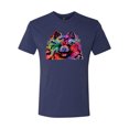 thumbnail image 2 of Cute and Colorful Pomeranian Dog Animal Lover Mens Premium Tri Blend T-Shirt, Vintage Navy, X-Large, 2 of 3