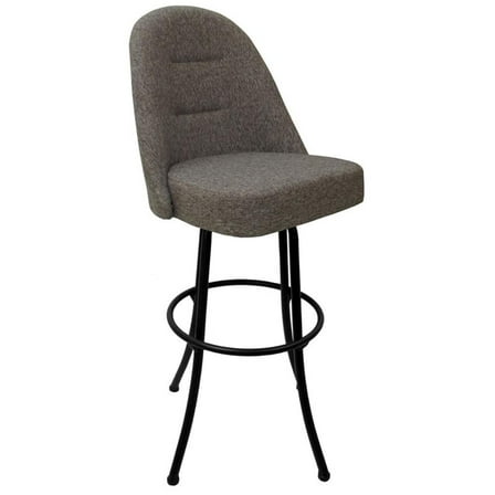 Swivel Metal Bar Stool 30" M-235 - Mojave Grey - Black