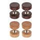 thumbnail image 2 of 2 pares de aretes de madera, aretes elegantes, piercings de túnel para hombres y mujeres Color1 (1.2x6x6mm), 2 of 5