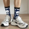 thumbnail image 6 of Logiee white arrow Skull Print Adult Socks for Men & Women,Calf Socks, Ankle Socks,Boots Socks,Breathable Casual Sock,Unisex Crew Socks, 6 of 6