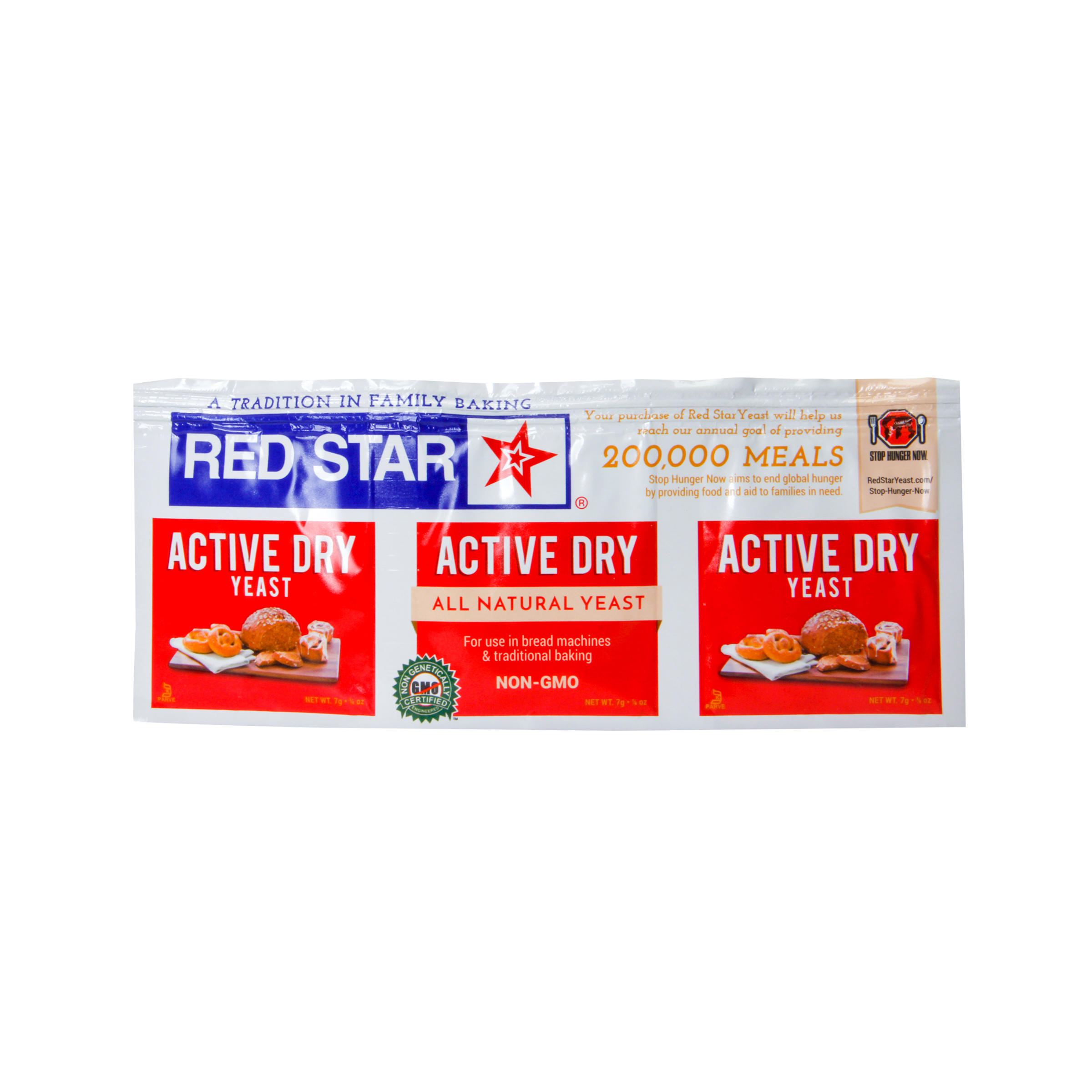 Pack of 3 Active Dry Yeast, 0.75 oz