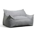 thumbnail image 1 of Big Joe Imperial Fufton Foam Beanbag Chair Sofa with Washable Cover, Gray, 1 of 6