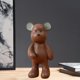 thumbnail image 3 of Estatuil de oso Decoración para el hogar Estatua animal moderna Artesanía Marrón de pie Zulema Estatuilla de escritorio, 3 of 8