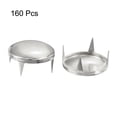 thumbnail image 3 of Uxcell 160Pack Silver Round Dome Rivets, 16mm Brass Spike Studs Spots for DIY Clothes Belt Bag Shoes Leather Craft, 3 of 7
