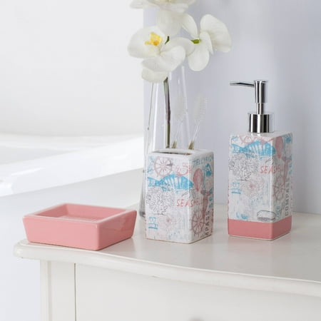 Mainstays 17-Piece Bathroom Set, Coastal