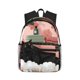 thumbnail image 1 of Easygdp Black Cat Pink Bathroom Mochila Casual para Portátil, Mochila para Escuela, Viajes, Negocios, 1 of 6