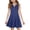 Dark Blue, variant on Girls Summer Sleeveless Dress Kid Princess Flower Beach Sundress for Girls Size 7-8