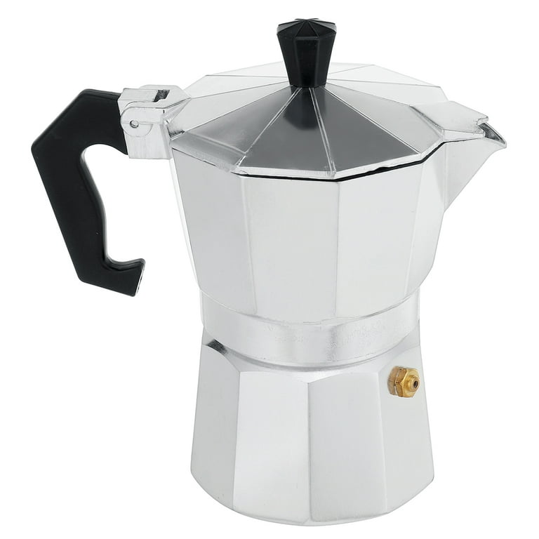 Vonates 12 Cups Stainless Steel Moka Coffee Pot Espresso Coffee Maker, 600ml Portable Coffee Container