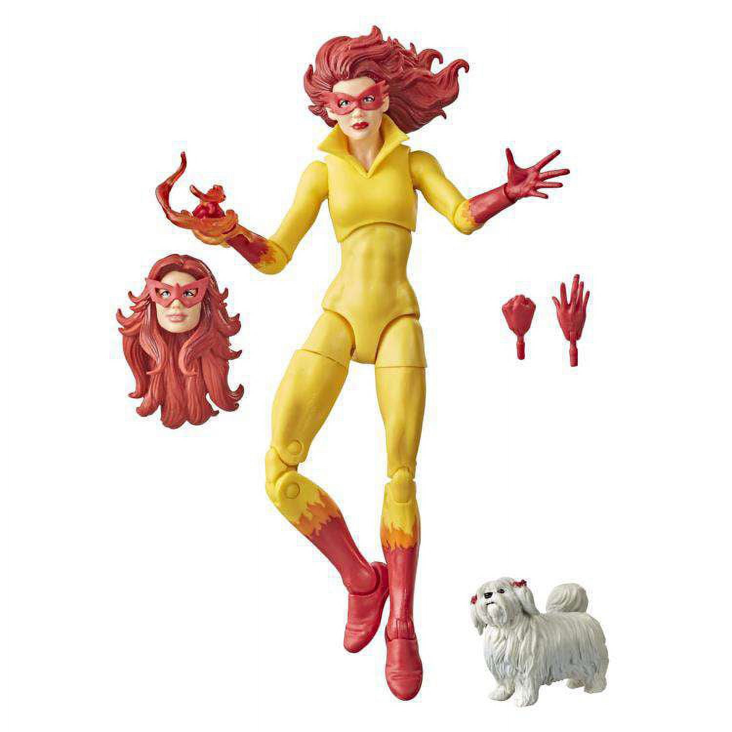 Hasbro Marvel Legends Series Firestar 6\" Action Figure with Ms. Lion & Accessories 4+ years