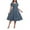 Grey, variant on FOLUNSI Women's Plus size Dresses Casual V-Neck Midi Dress Wedding Guest Dress with Pockets Yellow-5XL