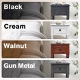 thumbnail image 7 of Narrow 1- Drawer & Shelf Table, Sized 14.2" x 14.2" x 28" - A Versatile Sofa Side Table for Living Room, Bedroom or Entryway. There are 4 colors available: Gun Metal, 7 of 7