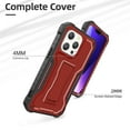 thumbnail image 5 of ExoGuard For iPhone 13 Pro Case, Phone Case with Screen Protector and Kickstand (Red), 5 of 7