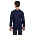 thumbnail image 2 of Hanes Youth Authentic ComfortSoft Long-Sleeve T-Shirt Navy M, 2 of 2