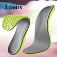thumbnail image 4 of 3 Pairs Insoles, for Men Air Cushion Pads, Sweat Absorbing Foot Pad Massaging 37-38, 4 of 7
