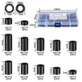 thumbnail image 2 of 320 Pcs Electrical Outlet Screws Spacers, Black Nylon Round Spacer Assortment Kit, Plastic Spacers W, 2 of 5