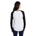 thumbnail image 2 of Sport-Tek Ladies PosiCharge Long Sleeve Tri-Blend Wicking Scoop Neck Raglan Tee LST400LS, 2 of 4