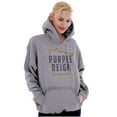 thumbnail image 4 of Minnesota Purple Reign State Shape MN Unisex Plus Fleece Graphic Hoodie Brisco Brands 3X, 4 of 5