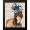 thumbnail image 2 of Fab Funky 12x14 Black Modern Framed Museum Art Print Titled - Horse Mad Hatter, 2 of 5