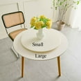 thumbnail image 6 of Small Round Fitted Tablecloth With Tiebacks,Elastic Table Cover Stretch,waterproof Oil Proof Tablecloth For Outdoor Party -Orange-diameter120cm(47in), 6 of 8