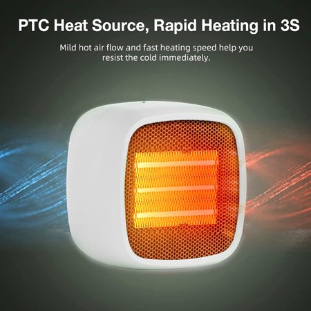 

SARZI 500W Ceramic Portable Heater Safety Fast Small Heater