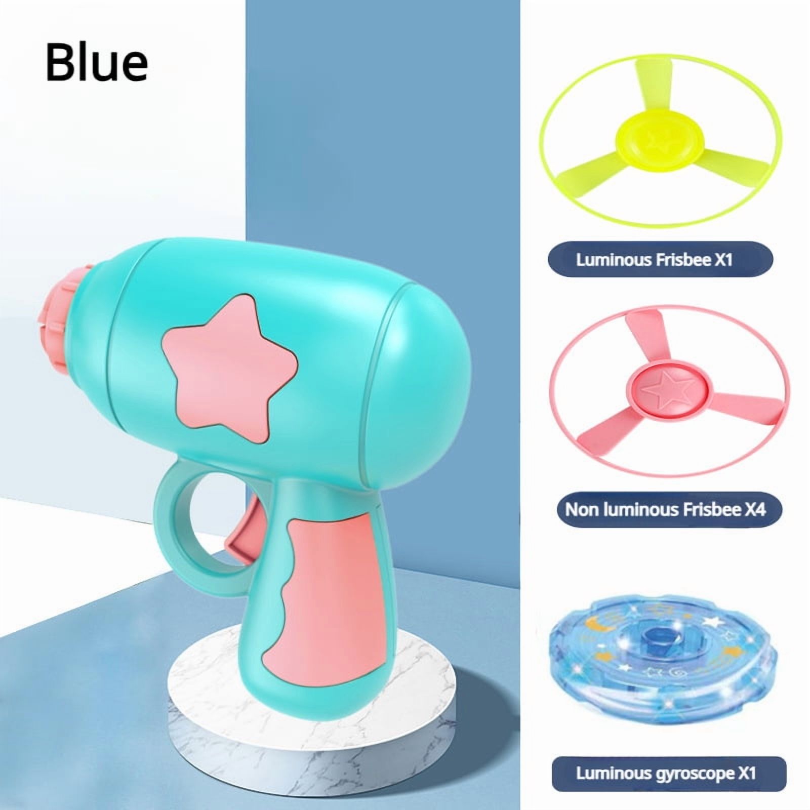 Cat Toy Launch Gun Flying Saucer Rotating Gyro Launcher Cats Chasing ...