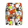 thumbnail image 2 of Lsque Colorful Balls Mens Sleep Pajama Shorts,Short Pajama Pants, Cotton Ultra-Soft Knit-Medium, 2 of 9