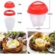 thumbnail image 3 of Huevos duros sin cáscara, 6 piezas/juego, escalfadores de huevos de silicona antiadherentes, hervidores de huevos de silicona para cocinar al vapor, sin BPA, 3 of 4