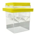 thumbnail image 1 of Incubadora flotante Caja reproductora de peces pequeños peces de pescado aislamiento de huevo de pescado Caja de criadero para camarones betta guppy Amarillo, 1 of 8